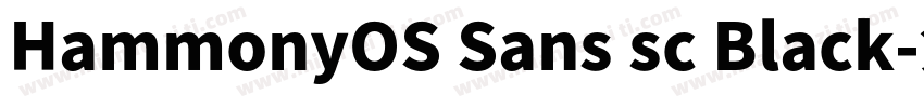 HammonyOS Sans sc Black字体转换